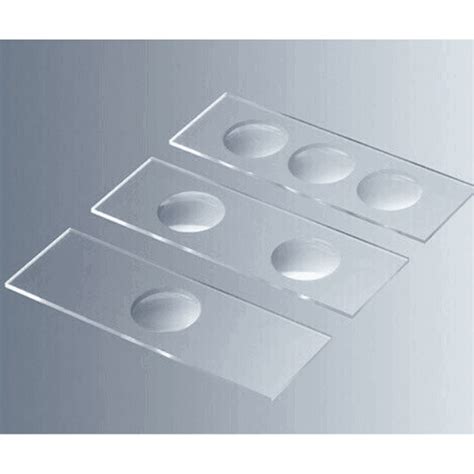 concave microscope slides.